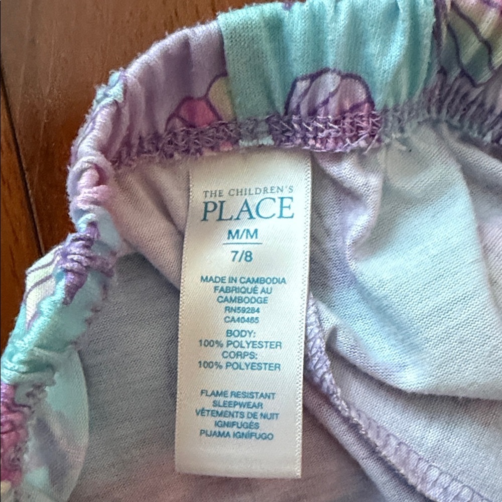 The Children's Place Be Mermazing Pajama Set - Pink and Blue Tie-Dye - Picture 8 of 8